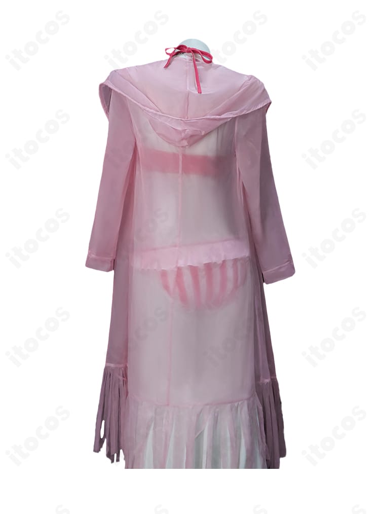 冴えない彼女の育てかた 加藤恵 水着コスプレの背面全体。背中からヒップラインまでのシルエットとコートの落ち感を確認できる画像。