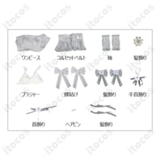 勝利の女神：NIKKE シンデレラ ガラスのプリンセス 高再現ドレスで上品に映えるコスプレ衣装 - 5枚目の画像（サムネイル）