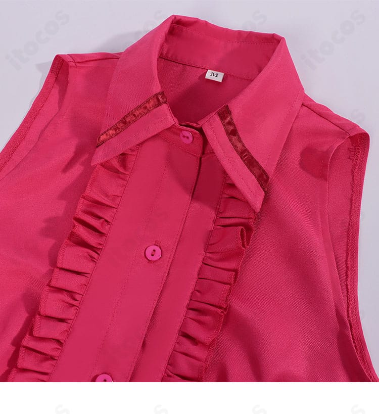 インナーベストのステッチと生地感のアップ。肌当たりの良さと立体的なライン形成が分かるディテール画像。