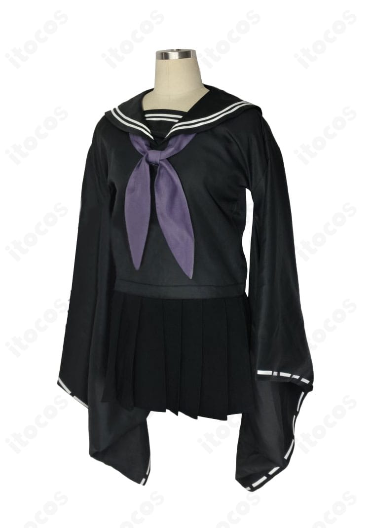 ブルーアーカイブ 勘解由小路ユカリ 制服コスプレ衣装の側面全身。体型に沿うラインとオーダーメイド対応のフィット感を表現。