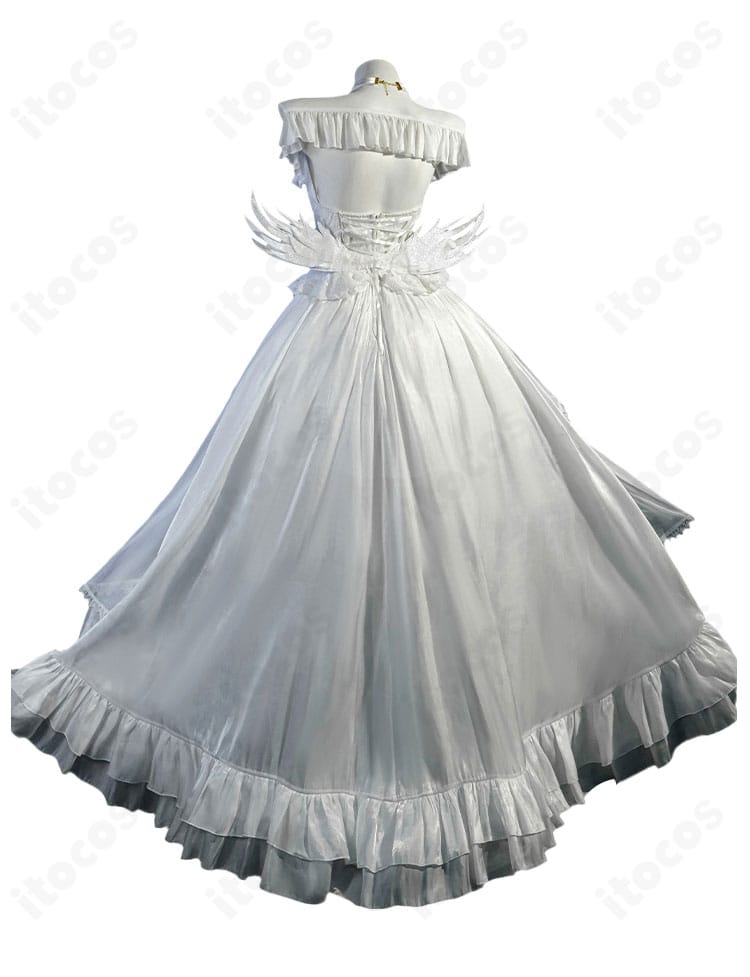 アズレン ジェーナス ケッコン衣装の背面図。翼と背面装飾の配置やボリューム感をチェック。