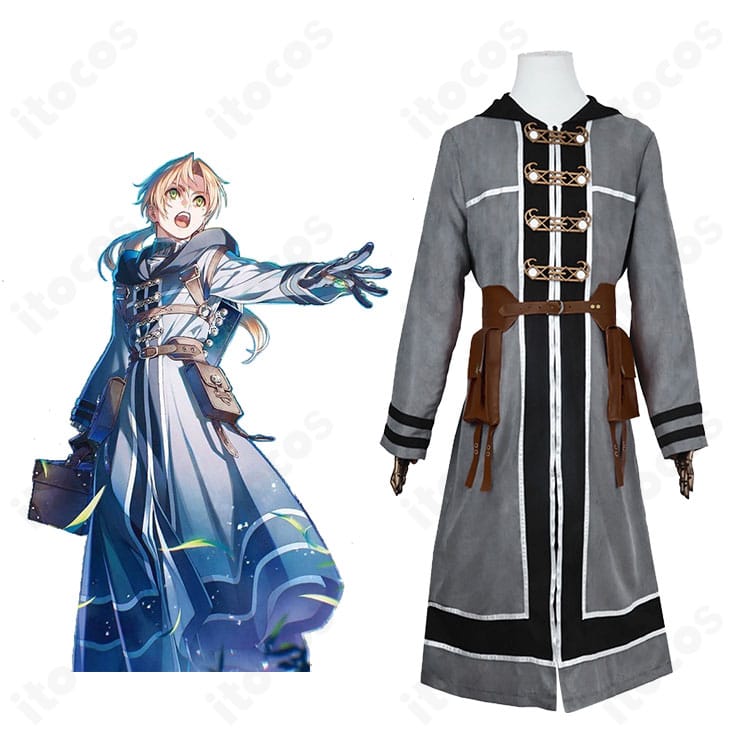 ITOCOS 無職転生 ルーデウス・グレイラット コスプレ衣装の着用イメージ。高再現ローブとベルトコンポーネントの全体感がわかる写真