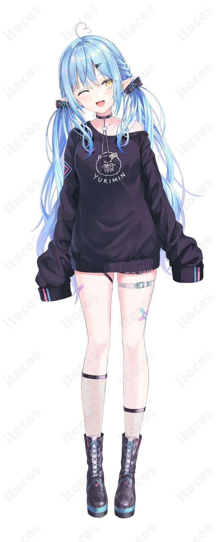 ホロライブ 雪花ラミィ 新衣装の参考ビジュアルに基づくVTuberコスプレ衣装イメージ（ITOCOS）