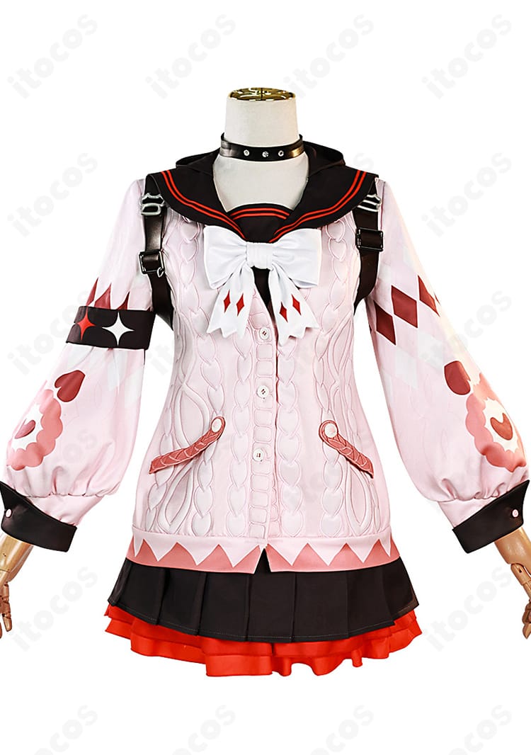 ゼンレスゾーンゼロ 浮波柚葉 コスプレ衣装の正面フルセット一式。高再現ディテールを確認