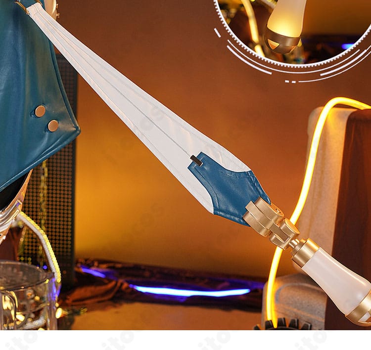 原神 イネファ 女性型ロボットの背飾りディテール。立体造形で存在感を出す背面アクセ。