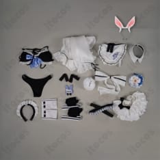 兎田ぺこら メイド水着（ホロナツ新衣装）高再現フルセット｜軽やかでイベント向け - 10枚目の画像（サムネイル）