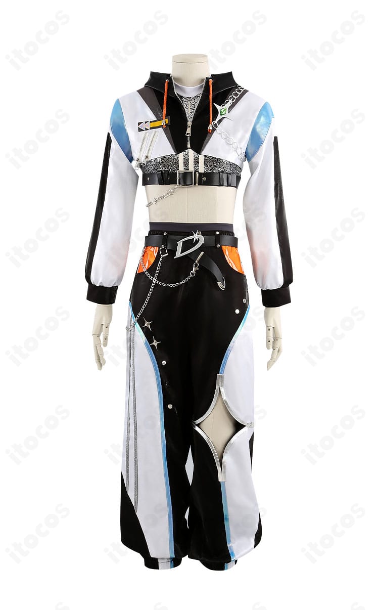 MODE／D『LOCK YOUR GAZE』コスプレ衣装の正面全体図｜コートとベストのバランスが美しい高再現仕様