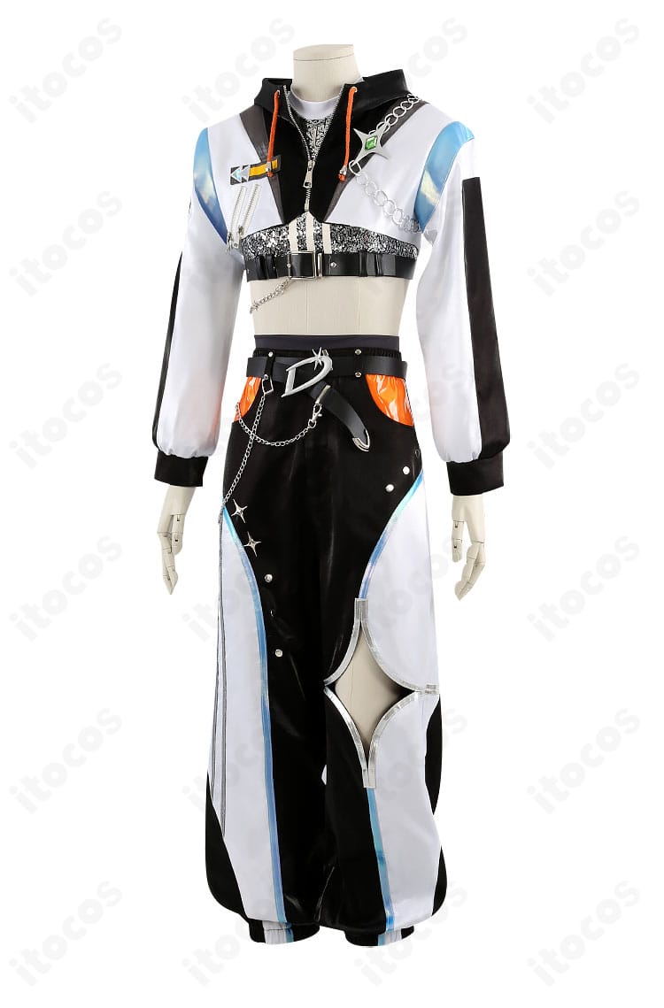 MODE／D『LOCK YOUR GAZE』左側全身｜胸飾りや腰飾りの位置関係を確認できるディテール再現