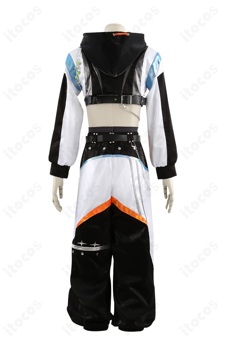 MODE／D衣装 背面全体｜後ろ姿のシェイプとチェーン配置を忠実に再現