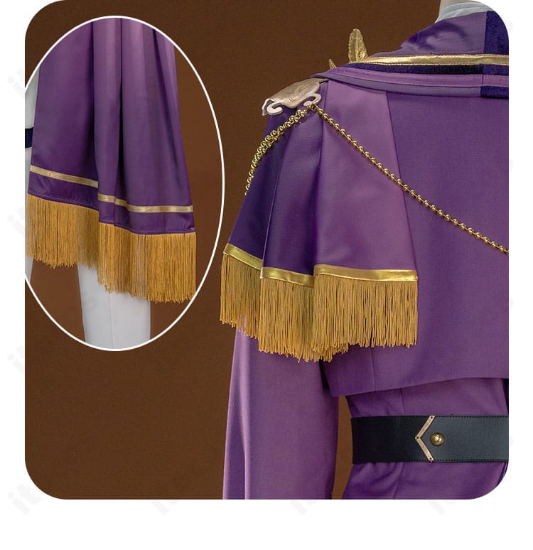 あんさんぶるスターズ！！ ビブリオン コスプレ衣装 左肩背面の装飾ディテール 立体的な仕上がり