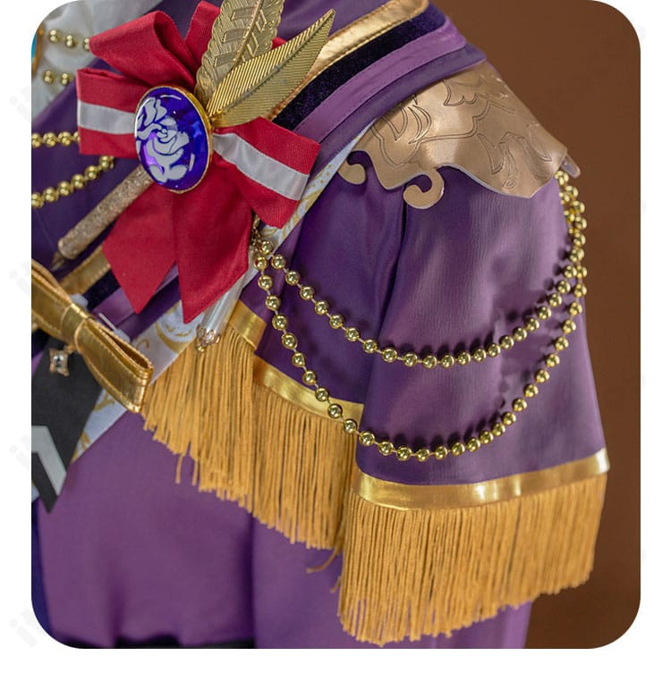 あんさんぶるスターズ！！ ビブリオン衣装 左肩の装飾ディテール 肩章と装飾チェーンの再現