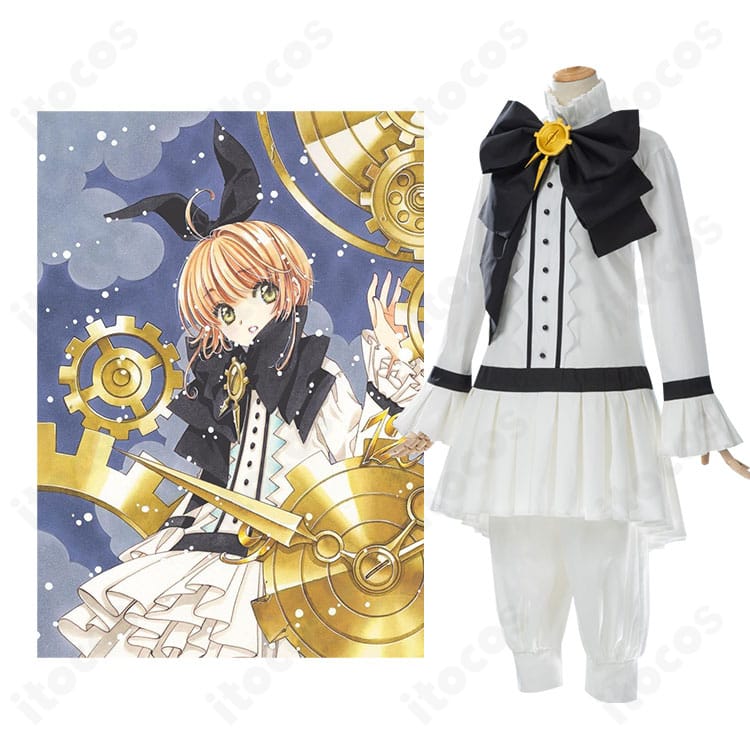 カードキャプターさくら 木之本桜「時計の国のアリス」衣装の着用イメージ。イベント映えする可憐な配色とシルエットを確認できる写真