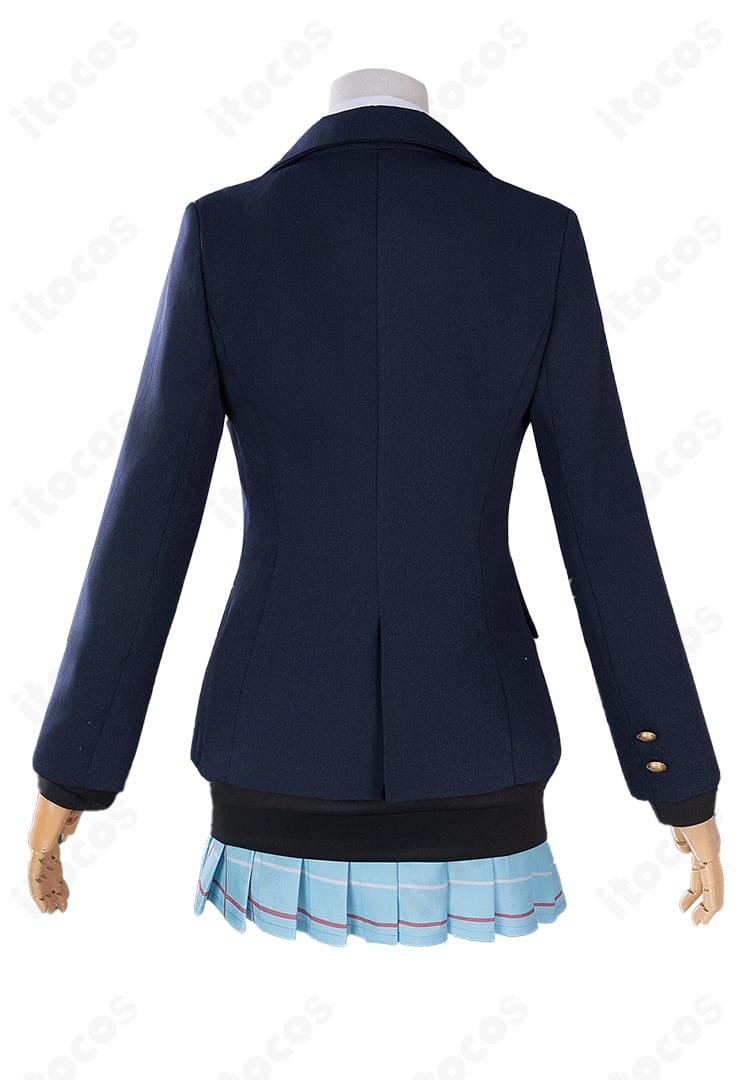 喜多川海夢 制服用コスプレブーツ 背面写真｜かかと周りの形状とアウトソールの厚みを確認できるカット