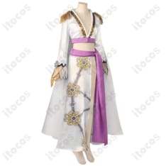 ワンピース ボア・ハンコック 白色コスプレ衣装 高再現の豪華マントでエレガントに映える一着 - 2枚目の画像（サムネイル）