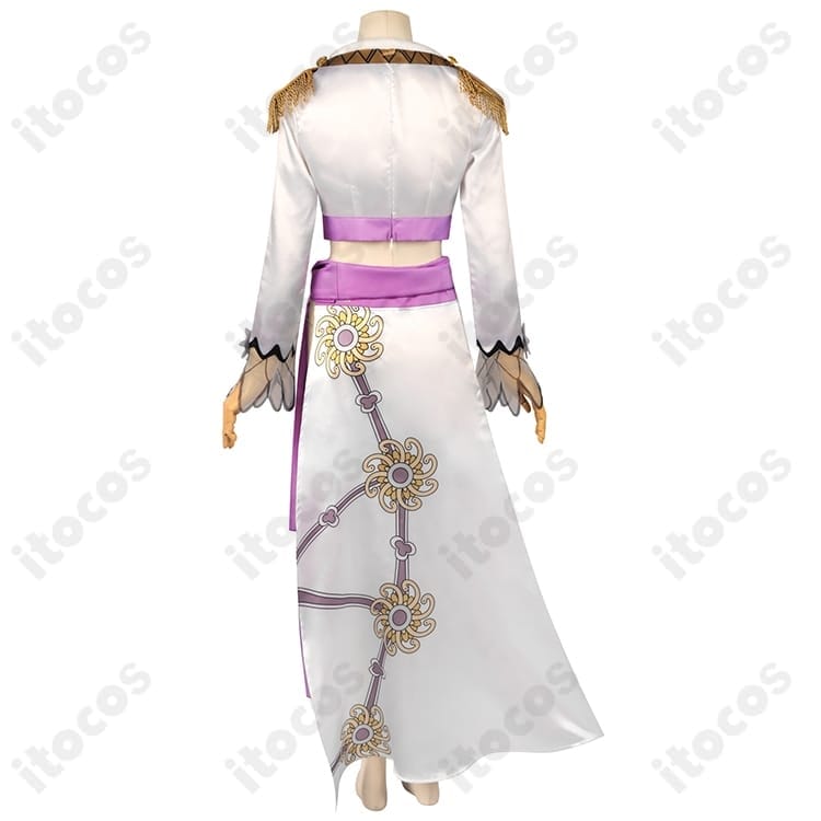 ワンピース ボア・ハンコック 白色コスプレ衣装 高再現の豪華マントでエレガントに映える一着 - 3枚目の画像