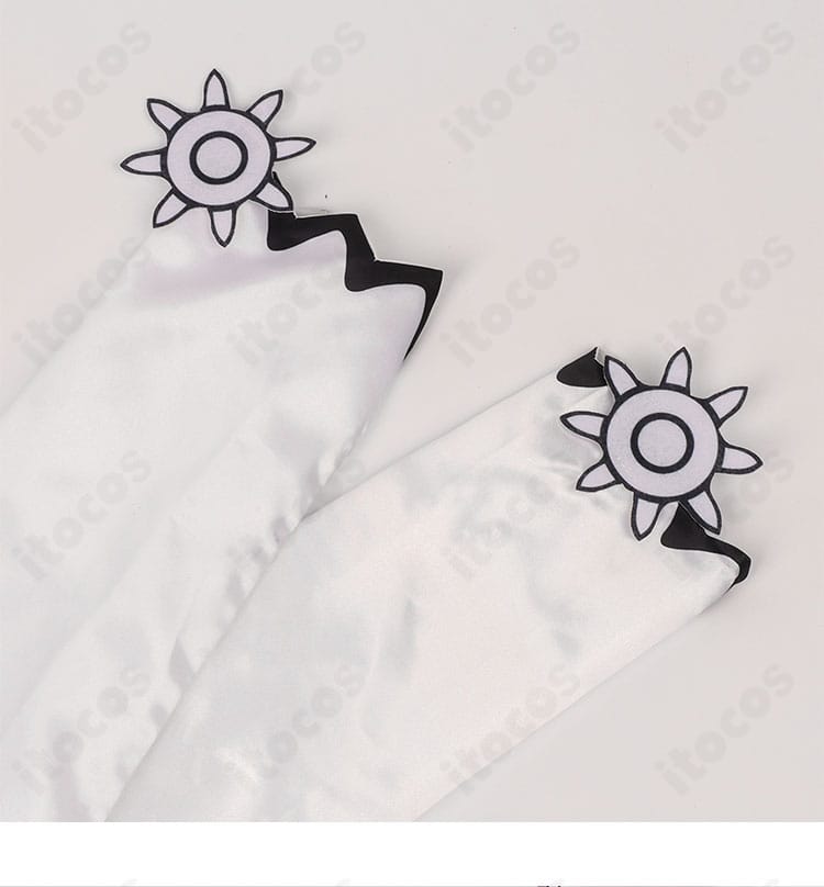 白色ボア・ハンコック コスプレ衣装 袖口ディテール｜イベントや撮影で映える仕立て