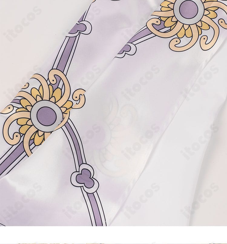 白色ボア・ハンコック コスプレ衣装 下衣背面装飾｜後ろ姿まで美しく見せる設計