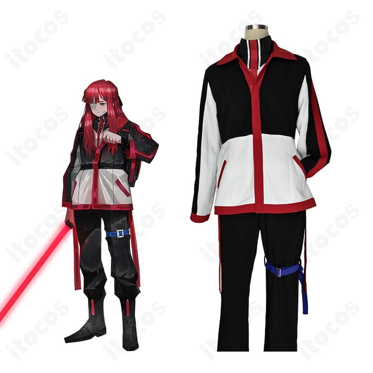 Limbus Company ユーリのコスプレ衣装を全身で着用したイメージ。イベントや撮影で映えるクールなロングコートシルエット。