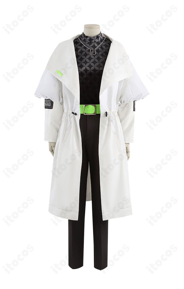 プロセカ「フラジール」東雲彰人・青柳冬弥 コスプレ衣装 正面全身。コートとインナーの配色とシルエット