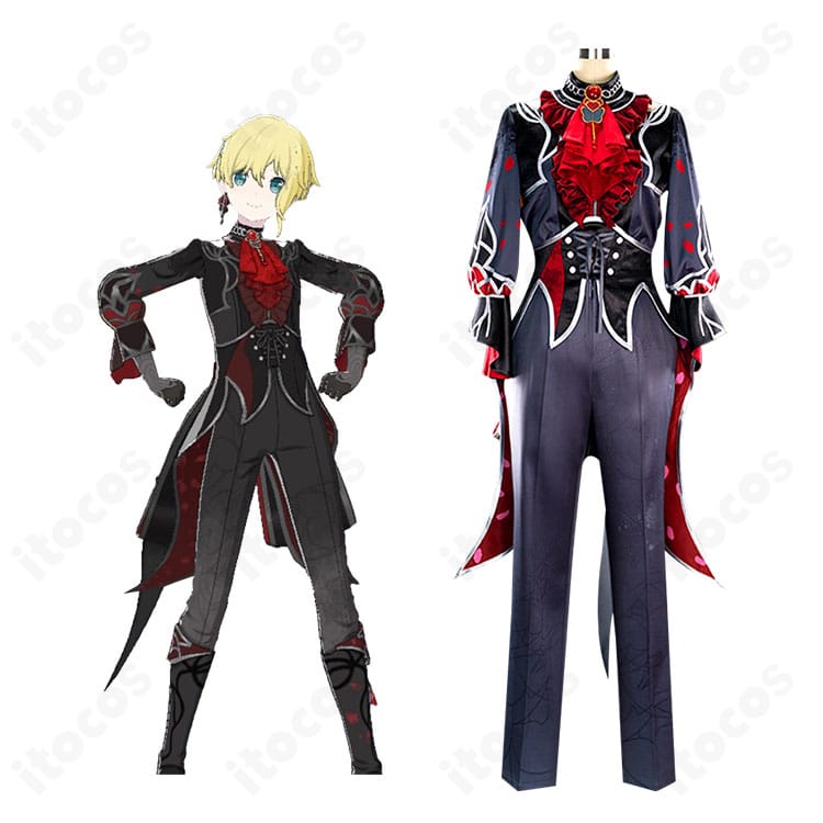 プロセカ 鏡音レン「とびきりのハートをキミに」衣装の着用イメージ。キャラクターの雰囲気を再現したフルセットコスチューム。