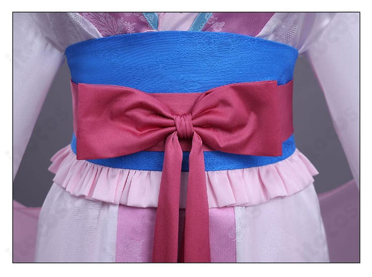 薬屋のひとりごと 里樹妃 后宮衣装コスプレのコルセットベルト詳細。体型に合わせやすい調整仕様で美シルエット。