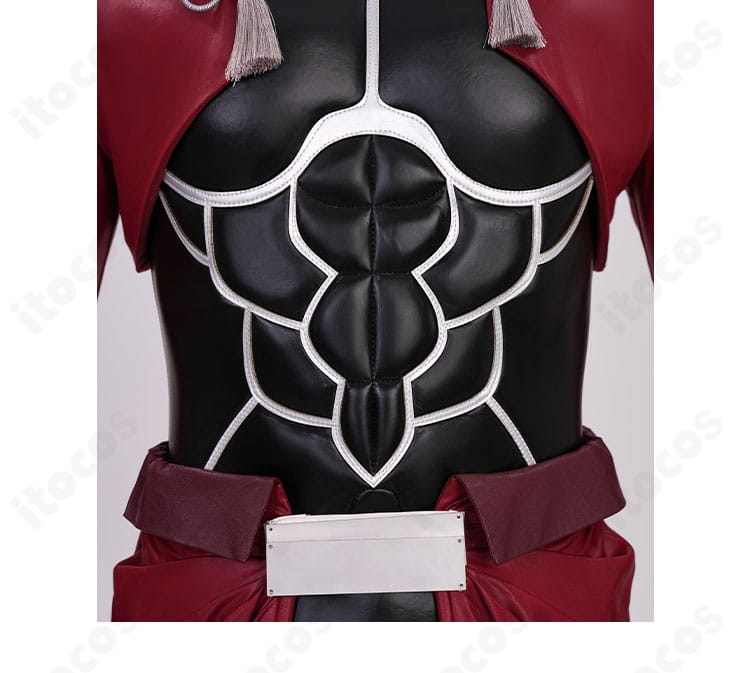 Fate/stay night アーチャー（エミヤ）衣襟の模様ディテール。繊細なプリント表現と色のりを確認