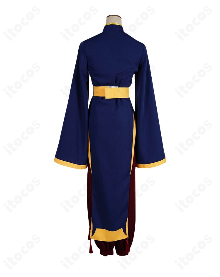 薬屋のひとりごと 猫猫 キョンシー風コスプレ衣装の背面全体。裾ラインと帯位置が分かる高再現の後ろ姿。