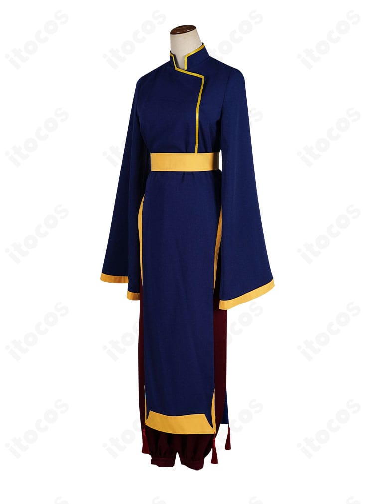 薬屋のひとりごと 猫猫 キョンシー風コスプレ衣装の左側面。袖口や紐飾りなど細部の仕上げを確認できる画像。