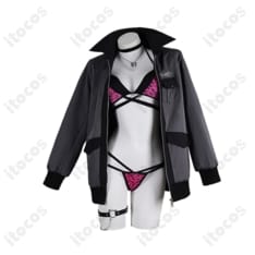 ラオーラ・パンテーラ 水着コスプレ（ホロライブEnglish Justice）高発色ビキニ＋コートで再現度と着用感を両立 - 1枚目の画像（サムネイル）