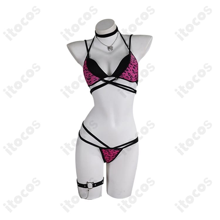 ラオーラ・パンテーラ 水着コスプレ（ホロライブEnglish Justice）高発色ビキニ＋コートで再現度と着用感を両立 - 4枚目の画像