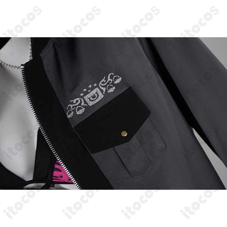 ラオーラ・パンテーラ 水着コスプレ（ホロライブEnglish Justice）高発色ビキニ＋コートで再現度と着用感を両立 - 5枚目の画像