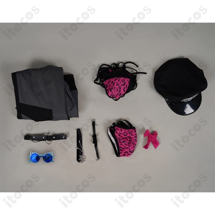 ラオーラ・パンテーラ 水着コスプレ（ホロライブEnglish Justice）高発色ビキニ＋コートで再現度と着用感を両立 - 7枚目の画像