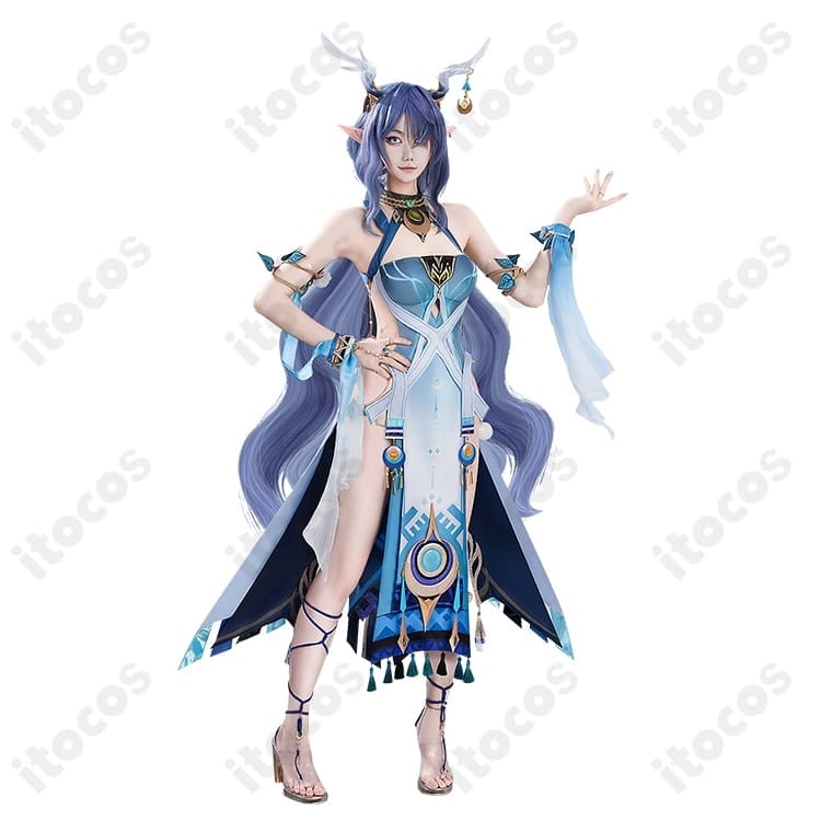 原神 ラウマ 高再現コスプレ衣装一式。着心地と美シルエットでイベント・撮影に最適 - 2枚目の画像