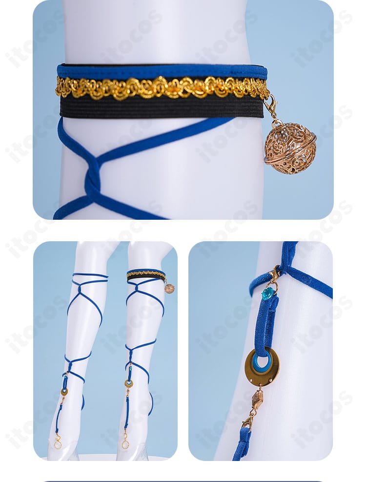 原神 ラウマ コスプレ衣装 セット内容一覧。ワンピース・アクセサリー類・エルフ耳など同梱品