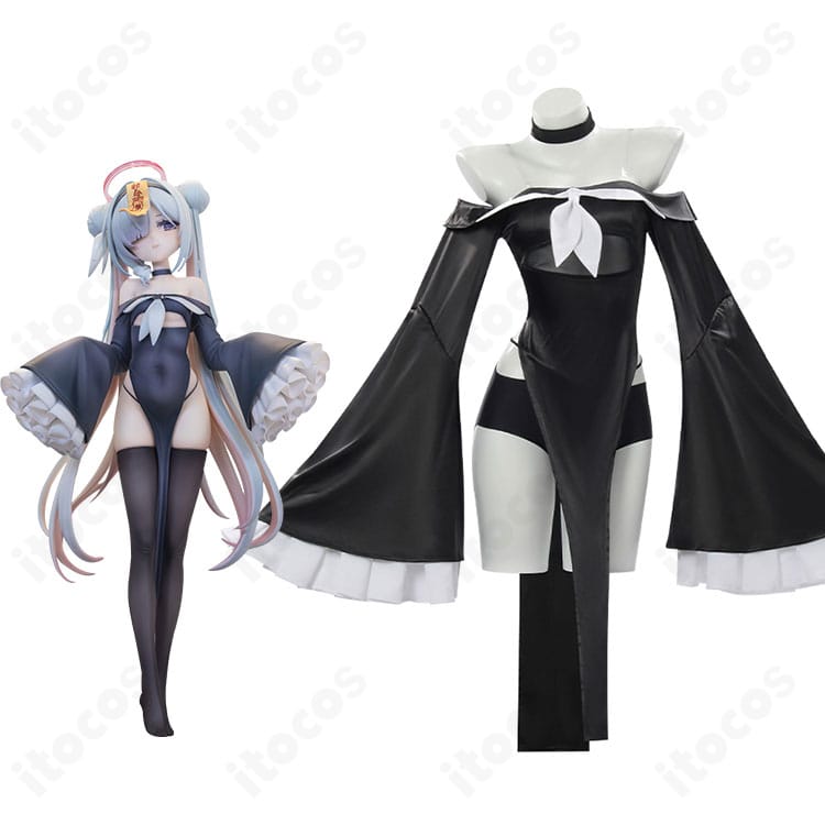 ブルーアーカイブ プラナのキョンシー衣装を着用したイメージと公式ビジュアル比較