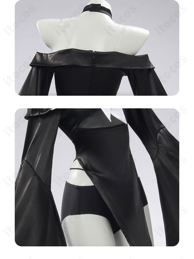 プラナ キョンシー衣装の腰飾りと背面装飾。華やかなディテールのアップ