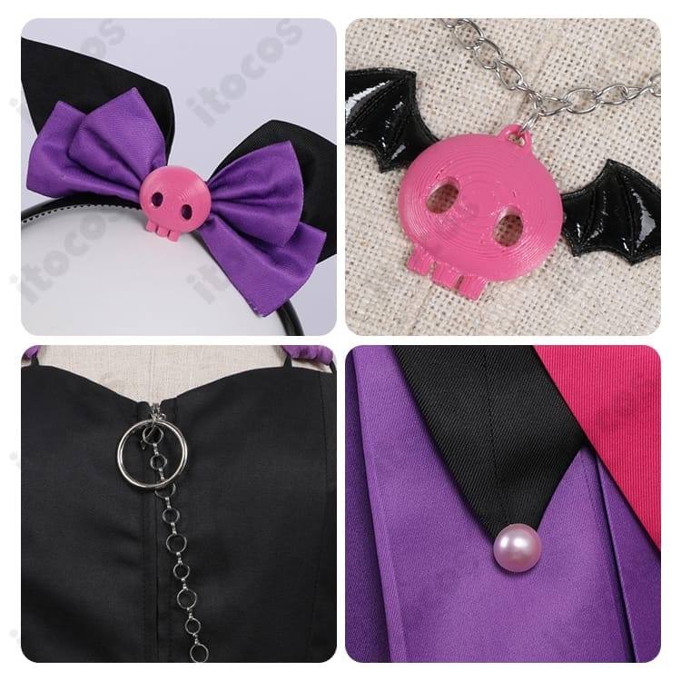 ガールズバンドクライ 海老塚智×クロミ コスプレ衣装 高再現でステージ映え、着脱簡単 S〜XXL - 4枚目の画像