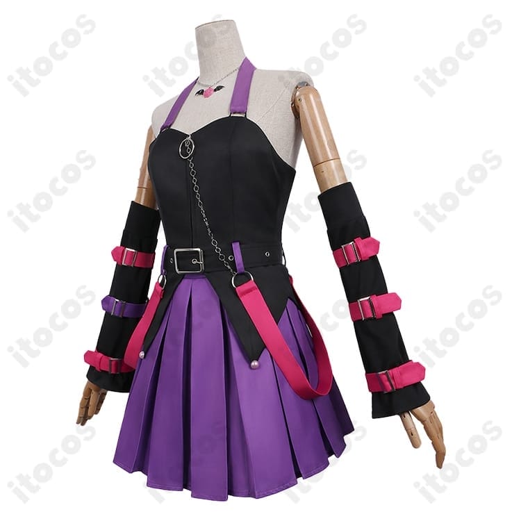 ガールズバンドクライ 海老塚智×クロミ コスプレ衣装 高再現でステージ映え、着脱簡単 S〜XXL - 2枚目の画像