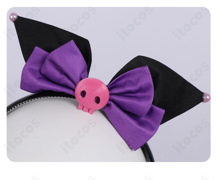 ガールズバンドクライ 海老塚智×クロミ コスプレ衣装のカチューシャ飾り。可愛く華やかなデザインのアップ