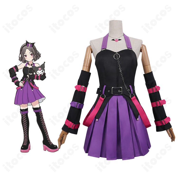 ガールズバンドクライ 海老塚智×クロミ コスプレ衣装の着用イメージとキャラクター比較がわかる写真