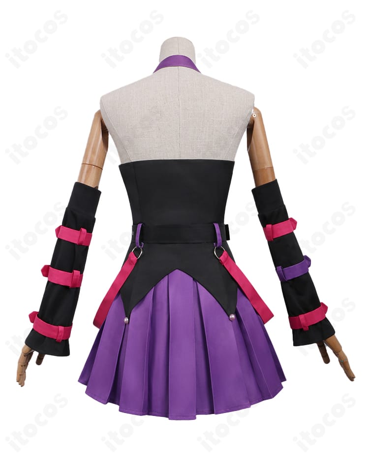 ガールズバンドクライ 海老塚智×クロミ コスプレ衣装の背面全体図。後ろ姿のラインと装飾位置を忠実に再現