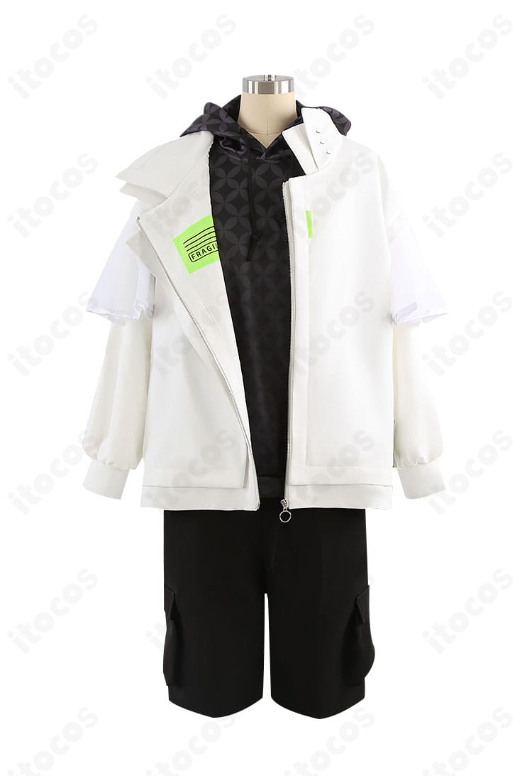 天城一彩 フラジール コスプレ衣装の正面全体。配色と装飾配置が分かるスタンダードな立ち姿。