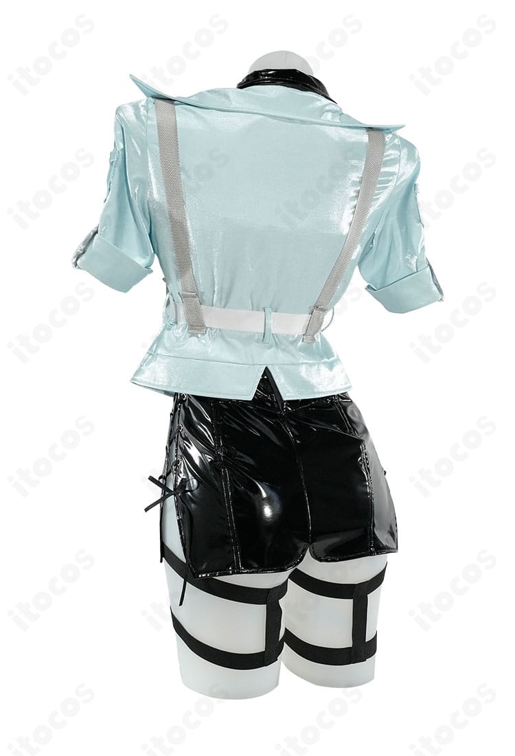 PA-15 フローレンス コスプレ衣装の背面。シルエットと背面装飾の配置が分かる全体写真