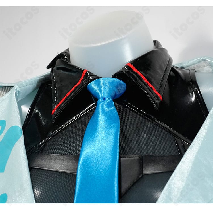 PA-15 フローレンス衣装のネクタイ装飾とタイピンのクローズアップ