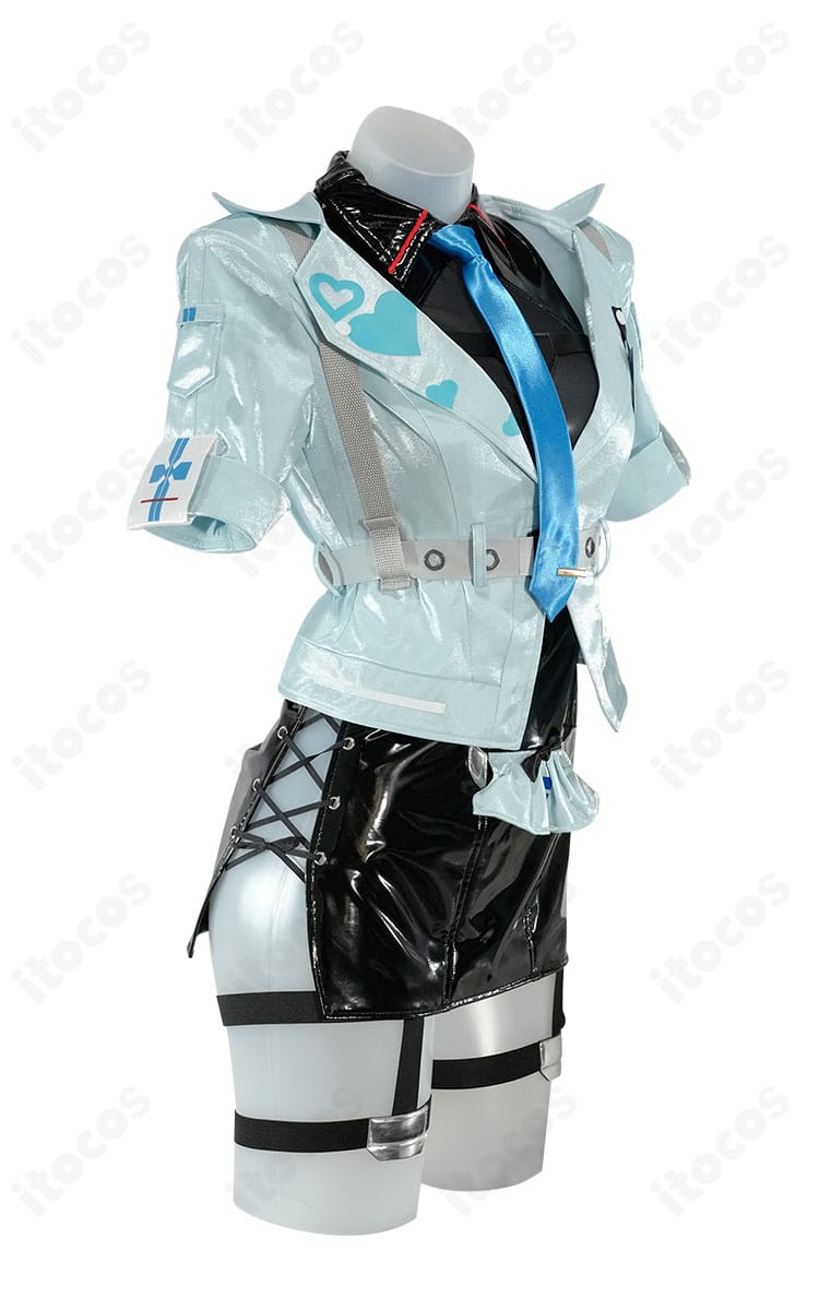 PA-15 フローレンス衣装の右側ディテール。袖口ステッチと腰飾りの質感アップ