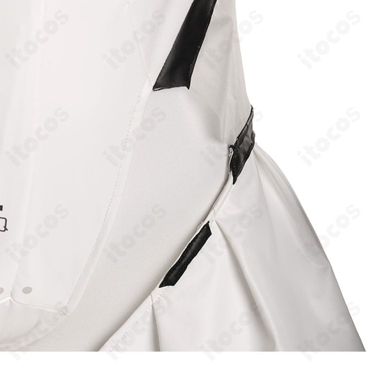 ストライプ柄ディテールのアップ。色ズレのない精密プリントでスピード感あるデザインを再現