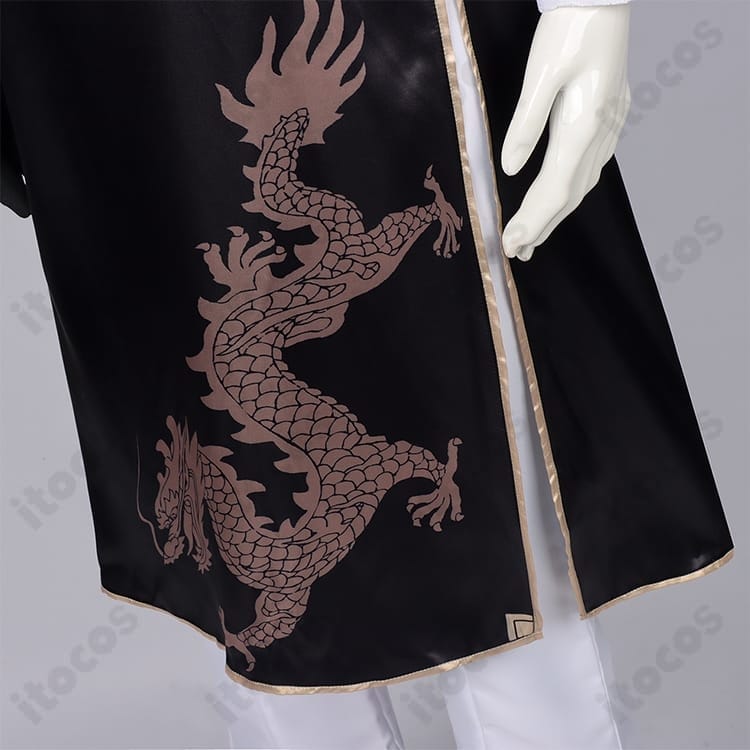 文豪ストレイドッグス 芥川龍之介 中華風コスプレ｜龍紋刺繍と流蘇で重厚に再現 - 6枚目の画像