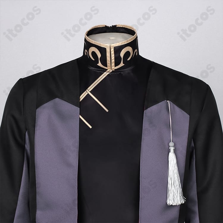 文豪ストレイドッグス 芥川龍之介 中華風コスプレ｜龍紋刺繍と流蘇で重厚に再現 - 5枚目の画像