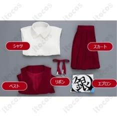 銀魂 神楽 ウエイター衣装。高再現で可愛い、動きやすく撮影映え。イベントにも最適 - 7枚目の画像（サムネイル）