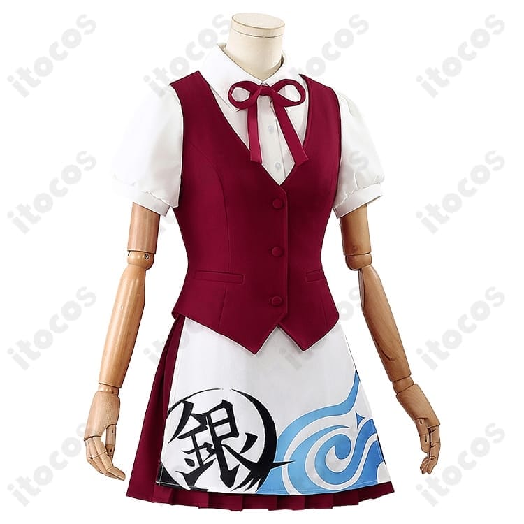 銀魂 神楽 ウエイター衣装。高再現で可愛い、動きやすく撮影映え。イベントにも最適 - 2枚目の画像